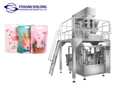 China Multihead Weigher Premade Bag Filling Machine With Sealing Packaging à venda