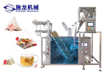 China 3.5Kw Nylon Triangle Pyramid Tea Bag Packaging Machine 80*90mm 2g for sale
