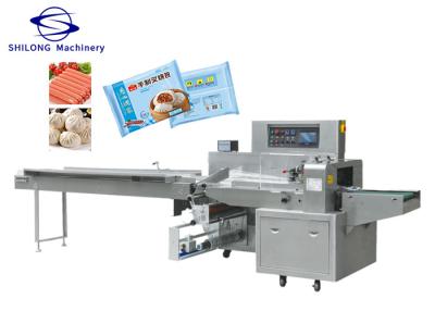 China 600mm Sausage Bread Horizontal Packing Machine Food Tray 80mm 180 Packs/ Min for sale