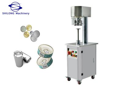 China Semi Auto 60Hz Metal Beer Can Manual Tin Can Sealing Machine 140mm for sale