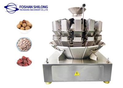 China Puffed Food 10 Automatic Multi Head Weigher Single Phase IP65 Waterproof for sale