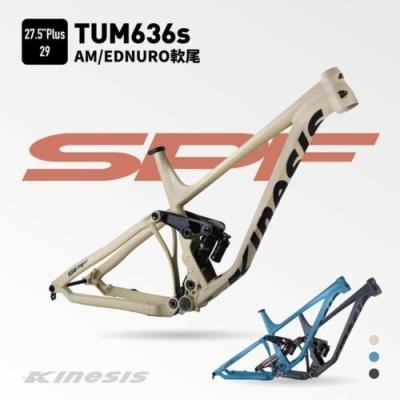 China Kinesis 27.5er Plus 29er Aluminum Enduro Full Suspension Bike Mountain Bike Frame Mtb TUM636S 148*12MM Boost for sale