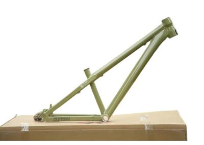 China Chinese Cheap Aluminum Dirt Jumper 4X BMX Bike Frame Horizontal Dropout Mountain Bicycle Hardtail Frame for sale