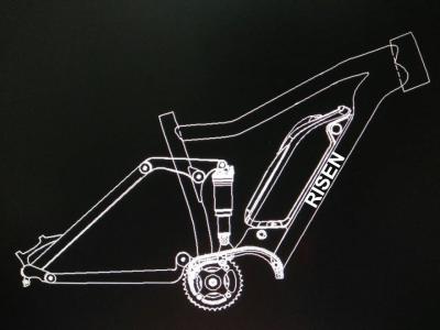 China Boost 27.5er Electric Bike Frame w/ Bafang 1000w  Aluminum Alloy Suspension Mtb E-Bike à venda