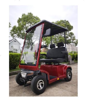 中国 大きなサイズ 4ホイール電気モビリティスクーター 障害者向け屋根付き 赤 販売のため