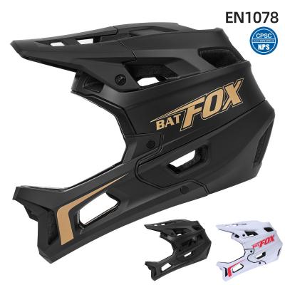 China OEM&ODM Off-Road Helmet Downhill Mountain Bike Helmet With CE En1078 Cpsc Approval Black Gold for sale