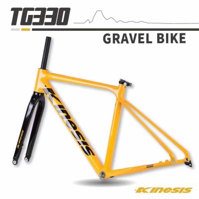 China 700x38c Gravel Bike Frame with Tapered Headtube 1-1/8 quot upper 1-1/2 quot lower for sale