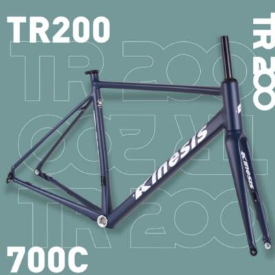China Disc Brake 700x32c Aluminum Road Bike Frame with Flat Mount and Internal Cable Routing for sale