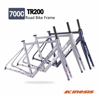 China Aluminum Alloy Road Bicycle Frame Flat Mount Disc Road Bike Bike Frame Internal Cable Routing for sale
