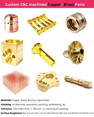 China ODM Brass Machining Parts Anodizing CNC Machine For Brass Parts for sale