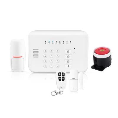 China GSM/RF433/ TUYA WIFI Home Security Alarm System wiht Door Sensor/PIR Detector/Srien and Controller for sale