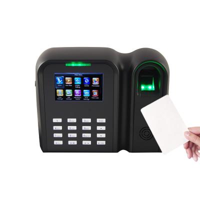 China Leitor de cartão de identificação Sistema de assistência de tempo de impressão digital com ADMS com porta IP/USB à venda
