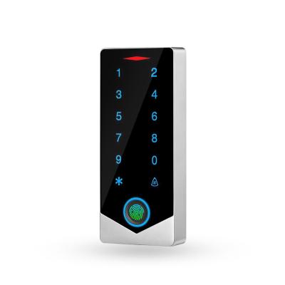 China Fingerprint and RFID Card Access Control Reader Support Password and BT TUYA APP for sale