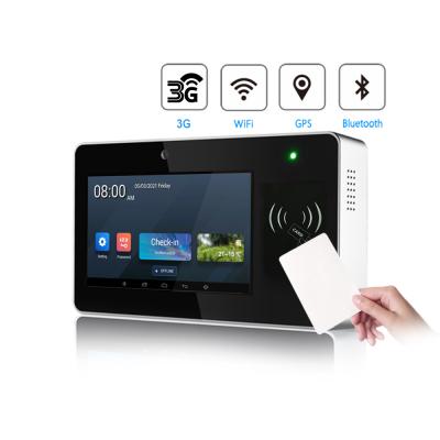 China Wireless 3G Android fingerprint RFID card Time Attendance System Terminal with WIFI and GPS for sale