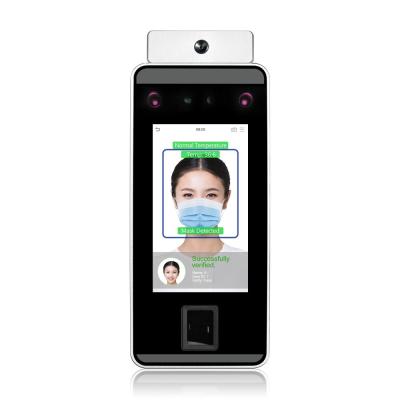 China Sistema de presença de tempo e terminal de controlo de acesso de temperatura do rosto com reconhecimento facial biométrico FacePro1-TD à venda