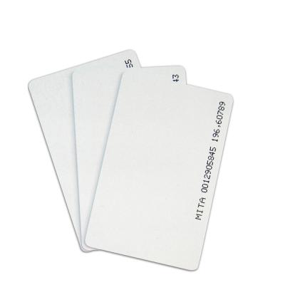 Κίνα Παχιά κάρτα άσπρο 125khz Clamshell Em4100 Tk4100 ταυτότητας της Em μάγκο Rfid προς πώληση