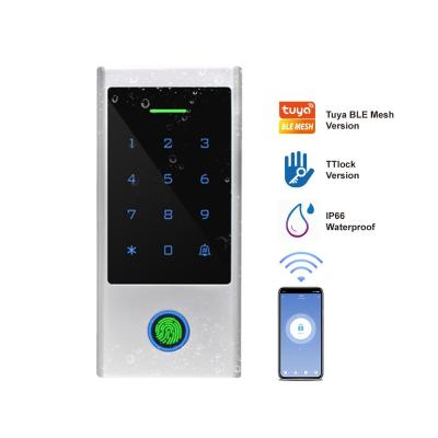 China Fingerprint 125KHz Card Smart Door Access Control System with Touch Keypad Waterproof IP66 WIFI Tuya Access Control Read for sale