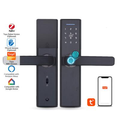 China Cerradura de puerta biométrica de la huella dactilar de la tarjeta de la pantalla táctil RFID con sin llave, CE/FCC en venta