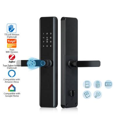 China High Quality Fingerprint Smart Door Lock for Hotel and Security multi-verification Smart Wireless Door Lock TUYA/TTLOCK for sale