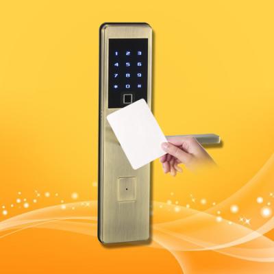China Semiconductor Electronic Card Door Lock Tempered Glass Touch Screen For Office for sale