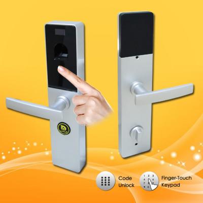 China Cerradura de puerta biométrica de la huella dactilar de Digitaces de la exhibición del LCD con la función teledirigida en venta