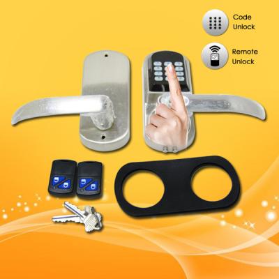 China Easy Operated Electronic Keypad Door Lock With Fingerprint / Password Open for sale