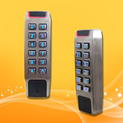 China Slim Type Standalone Proximity Reader , Wiegand 26 Access Control Rfid Reader for sale