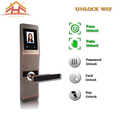 China Face And Fingerprint Entry Door Lock With With Anti Peephole Structure for sale