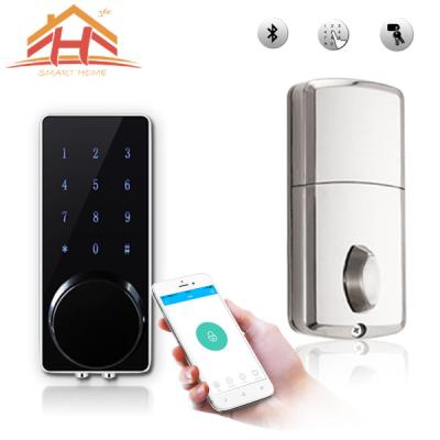 China Cerradura de puerta elegante modificada para requisitos particulares de Bluetooth de la mayor nivel con la pantalla táctil inalámbrica en venta