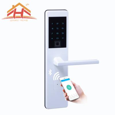 China Fingerprint Keypad Bluetooth Smart Door Lock With Low - Voltage Alarm for sale
