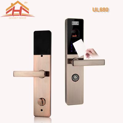 China RFID Card and Fingerprint Door Lock with Password for sale