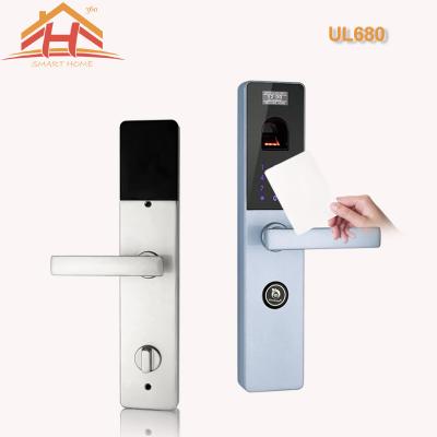 China Waterproof Touch Screen Anti-theft Biometric RFID Card Door Lock for sale