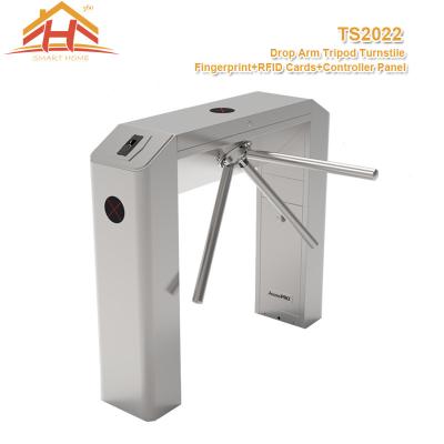 China Entry Waist High Access Control Turnstile Barrier Gate , Subway Tripod Access System for sale