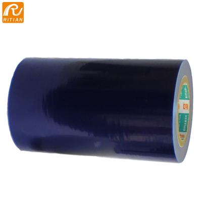 China Factory Price PE Protective Film Blue Adhesive Anti Scratch Wrapping Tape For Packing Metal Te koop