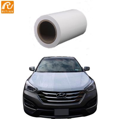 China Ritian OEM Anti UV White Glossy Opaque PE Car Paint Surface Protection Film à venda