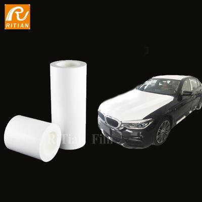 中国 Opaque White Glossy Anti Scratch Automotive Paint Protective Film Car Body For Transport 販売のため