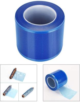 China High Clear And Blue Medical Disposable Dental Barrier Shrink Film Roll for sale