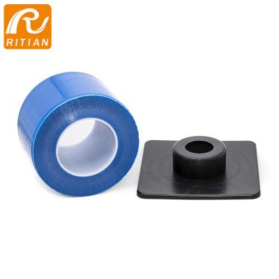 China Dynamic Dental Barrier Film Roll With Dispenser Box Adhesive Blue Barrier Film For Dental, Medical & Tattoo for sale