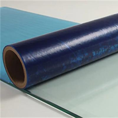 China Chinese Manufacturing Factory Outlets Free Sample Best Price Blue Transparent PE Plastic Film For Glass Window Or Door for sale