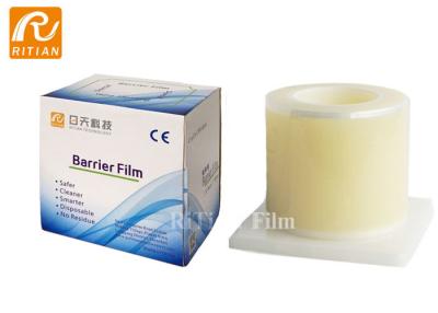 China Filme dental descartável da barreira, filme claro material da barreira do PE nenhum resíduo deixado à venda