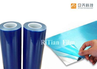 China Roestvrij staal Blauwe Beschermende Film, Acryl Zelfklevende Polyethyleen Beschermende Film Te koop