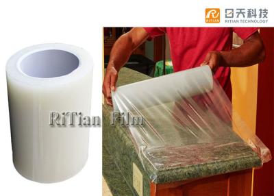 China Ninguna película de la protección del mármol del residuo PE, película protectora temporal para de cerámica en venta