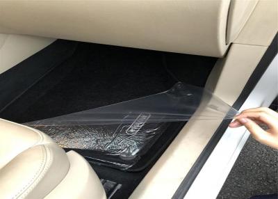 China Polyethylene Protective Film / Solvent Adhesive Clear Carpet Protector Film For Cars for sale