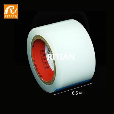 China Phone Glass Sticky PE Protective Film Remove Dust Plastic Tape Clear Color for sale