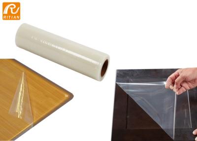 China Transparent PE Surface Protection Film Roll Plastic Protective Stretch For Furniture for sale