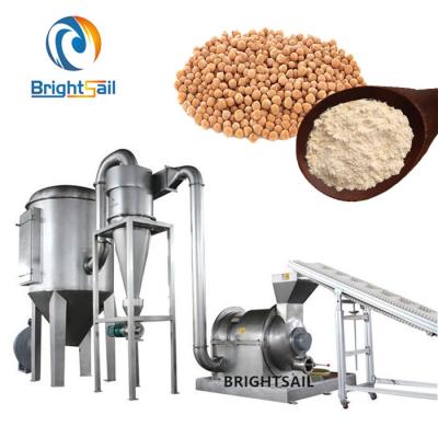 China Ss304 Food Grade Grain Mill Machine Besan Chickpea Hammer Mill 100-2000 Kg/H for sale