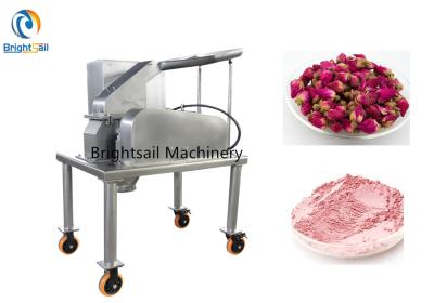 China Tea Herbal Powder Crushing Machine Rose Ginger Leaf Hammer Mill 10-500 Kg/H for sale