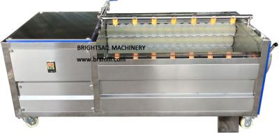 China 1000-18000mm Length 3kw Potato Peeler Machine for sale