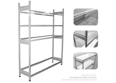 China Steel Boltless Multi Purpose Long Span Shelving 4 Levels For Shop / Warehouse for sale