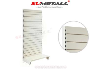 China Movable Slatwall Back Panel Retail Store Shelving , Metal Convenience Store Fixtures for sale